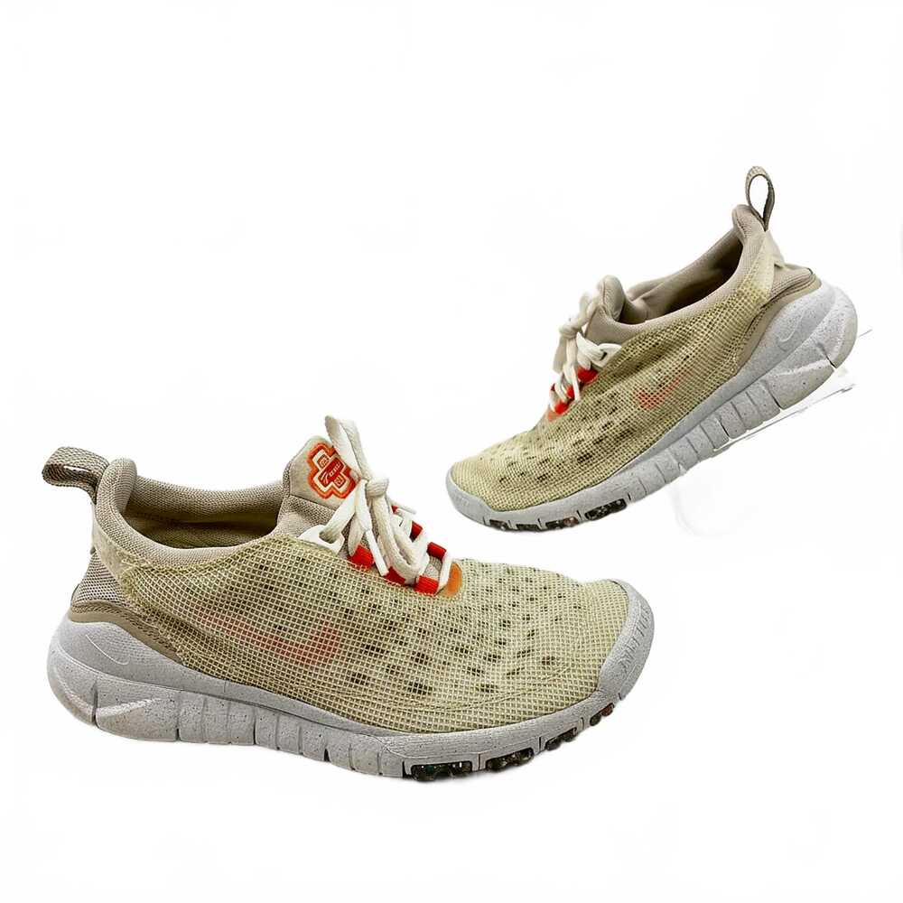 Nike Beige Orange Free Run Trail Sneakers | Womens 6.5